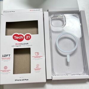 Tech21 White Case for iPhone with MagSafe Compatibility